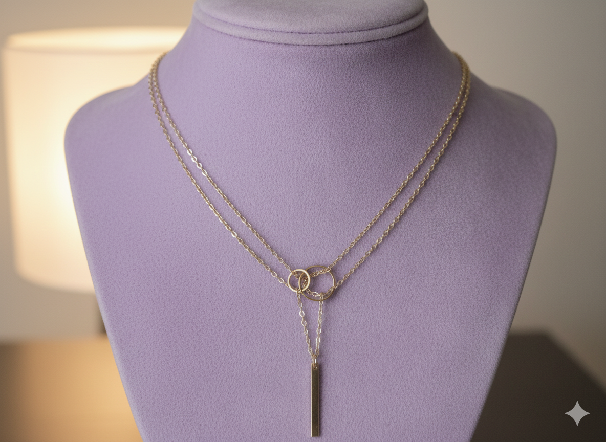 Gold Necklaces.