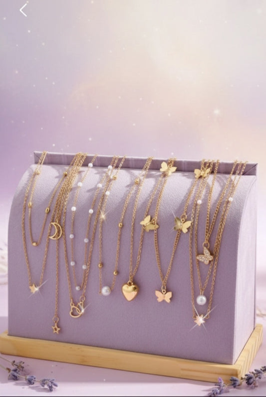 Gold Necklaces.