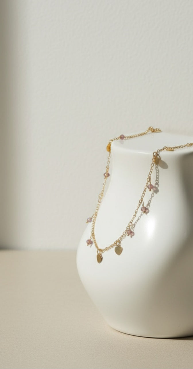 Gold-toned Anklets.