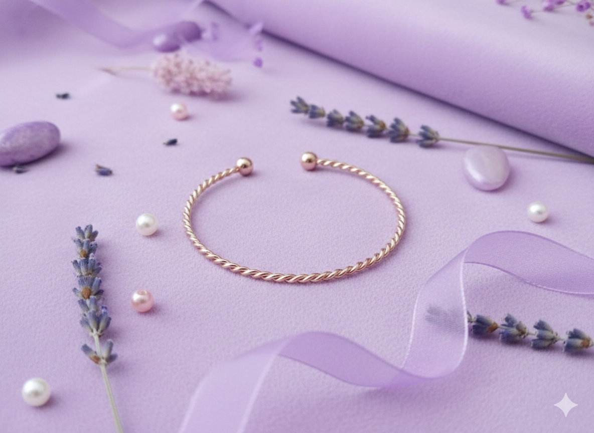 Gold-toned Bangles.