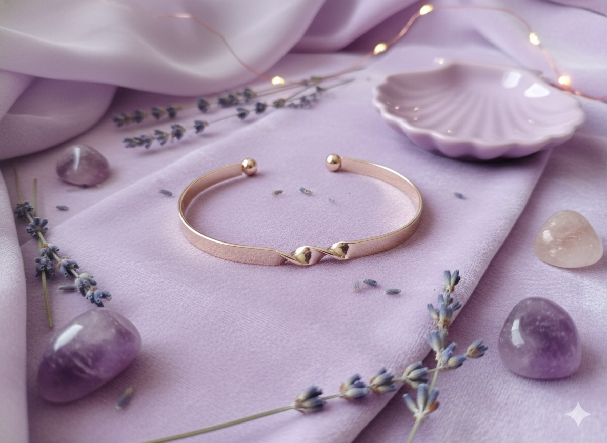 Gold-toned Bangles.