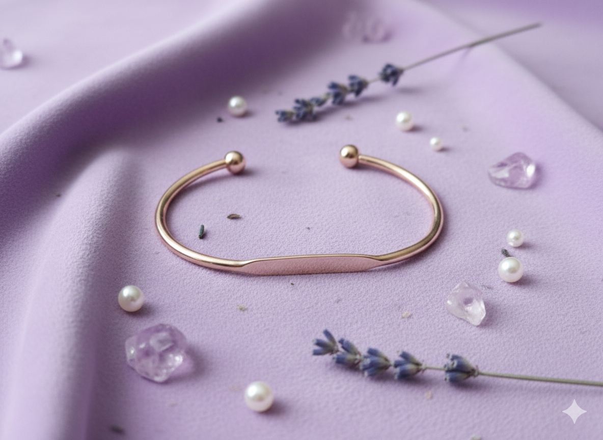 Gold-toned Bangles.