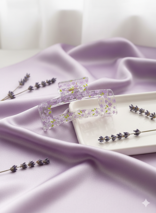 Pattern Rectangular Hair Claw Clips.