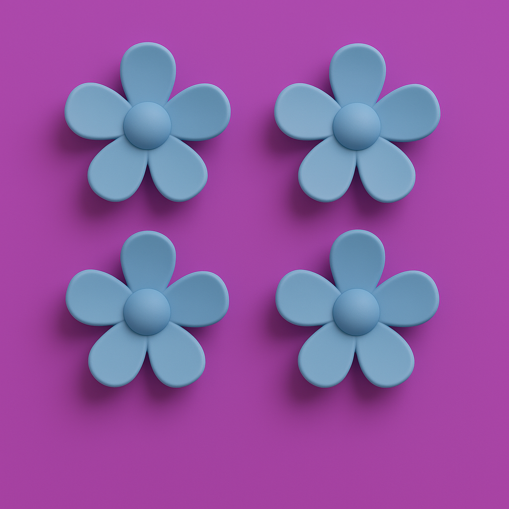 Mini Flower Hair Claw Clips.