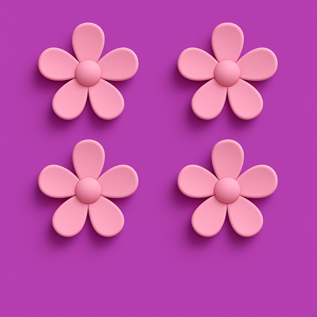 Mini Flower Hair Claw Clips.