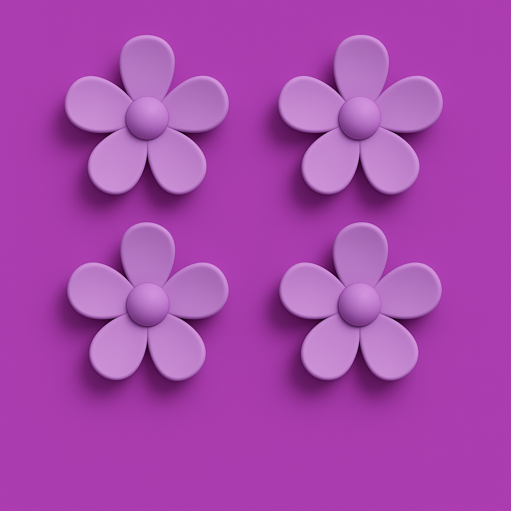Mini Flower Hair Claw Clips.