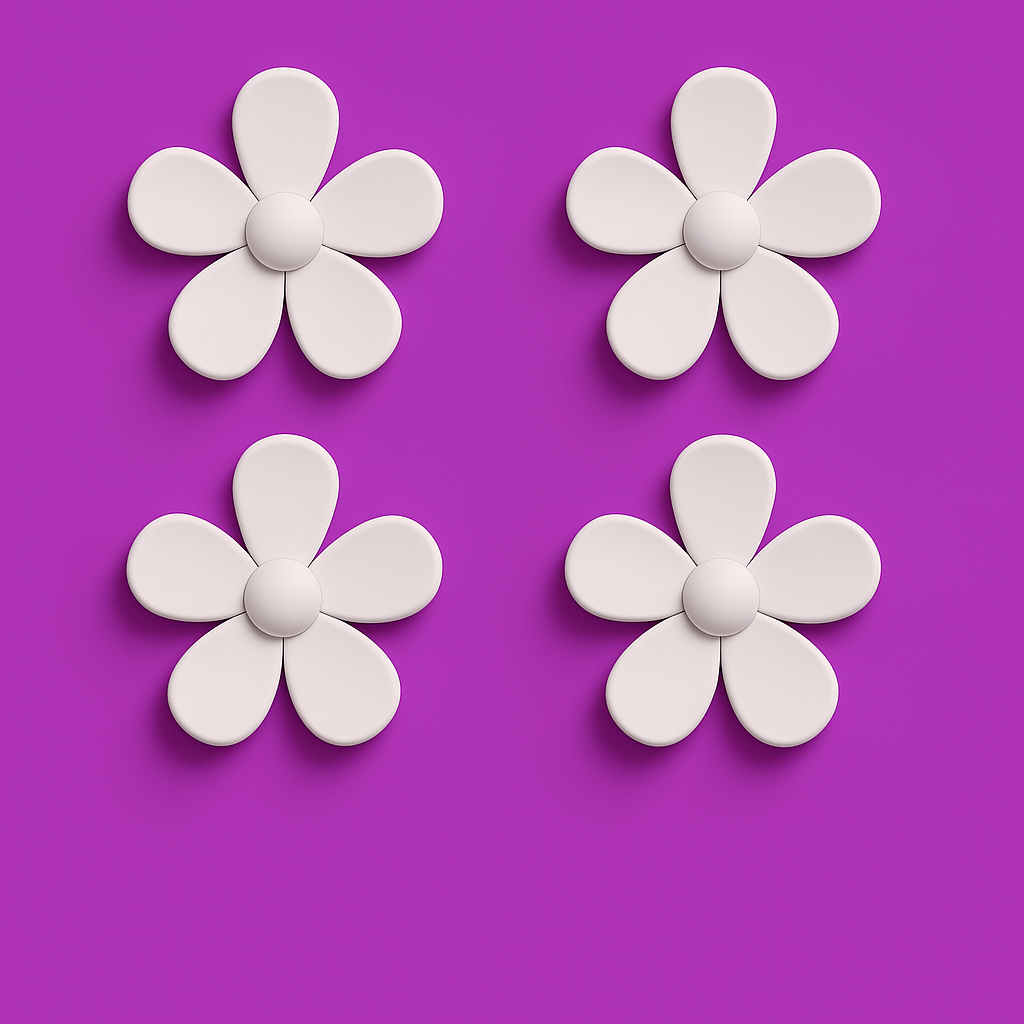 Mini Flower Hair Claw Clips.